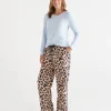 Sussan Pyjama Bottoms>Animal Print Flannelette Pyjama Pant
