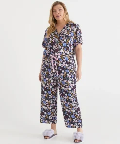 Sussan Pyjama Sets>Blooming Florals Short Sleeve Novelty Pyjama Set