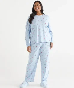 Sussan Pyjama Sets>Bow Print Novelty Pyjama Set