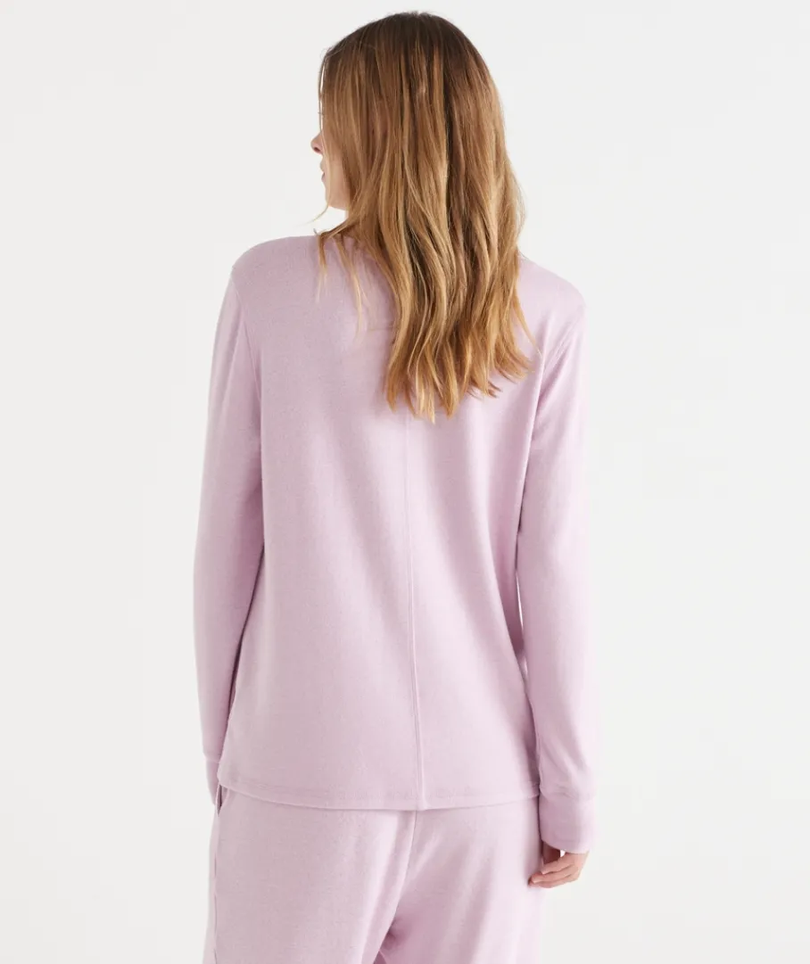 Women Sussan Women's Pyjama Tops|Everyday Icons>Brushed Long Sleeve Pyjama Top