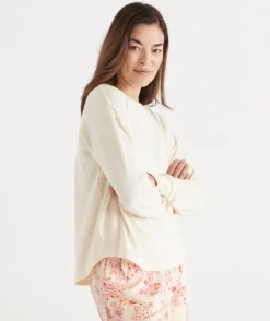Women Sussan Women's Pyjama Tops>Brushed Long Sleeve Pyjama Top -