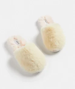 Sussan Slippers>Contrast Fluffy Slipper