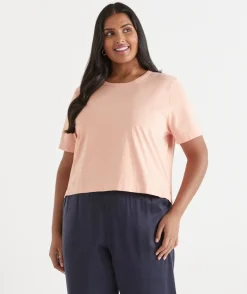 Sussan Tops|T-Shirts>Crop Tee -