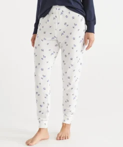 Sussan Pyjama Bottoms>Daisy Print Waffle Jogger