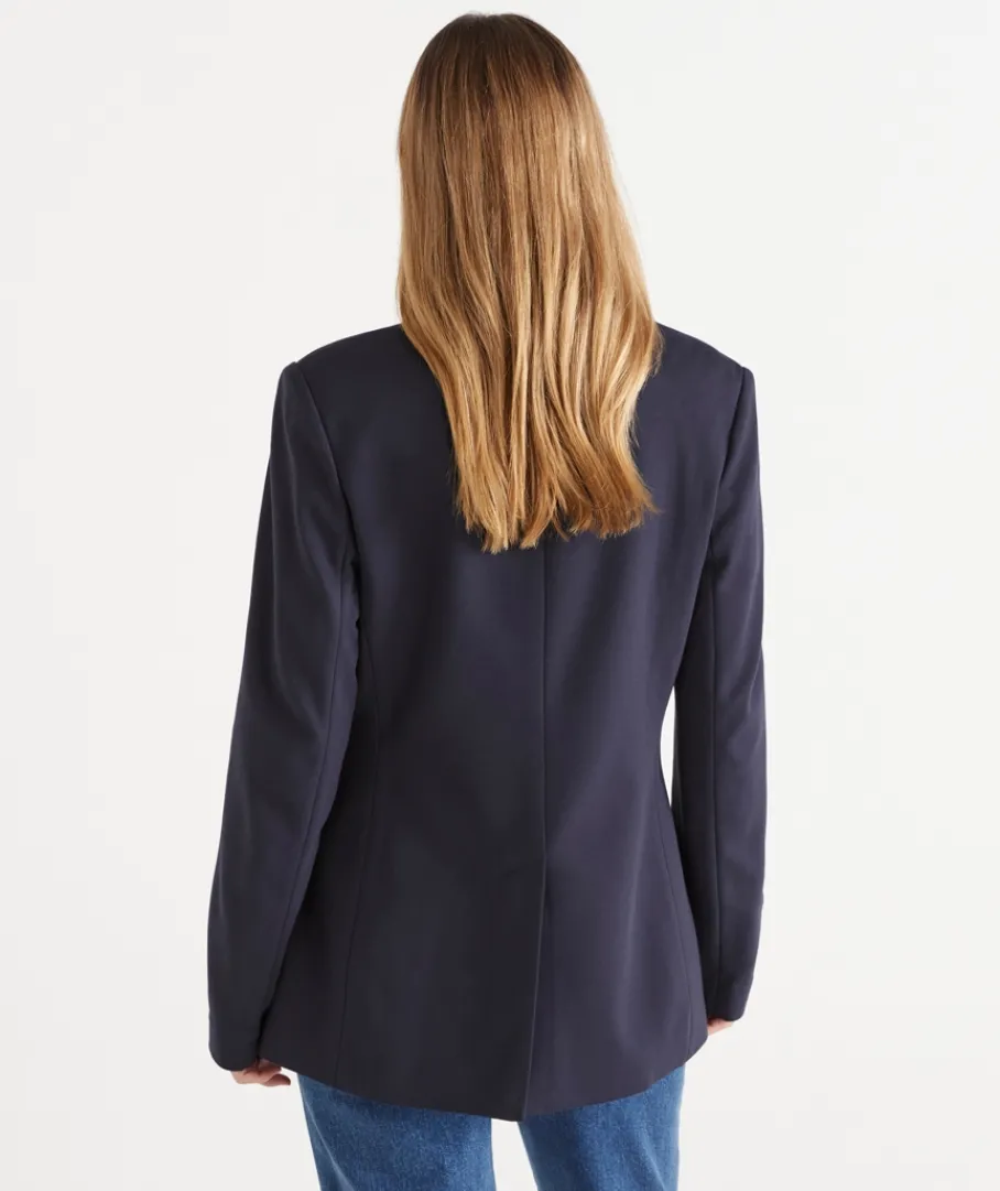 Sussan Jackets & Coats|Coats>Double Breasted Ponte Blazer