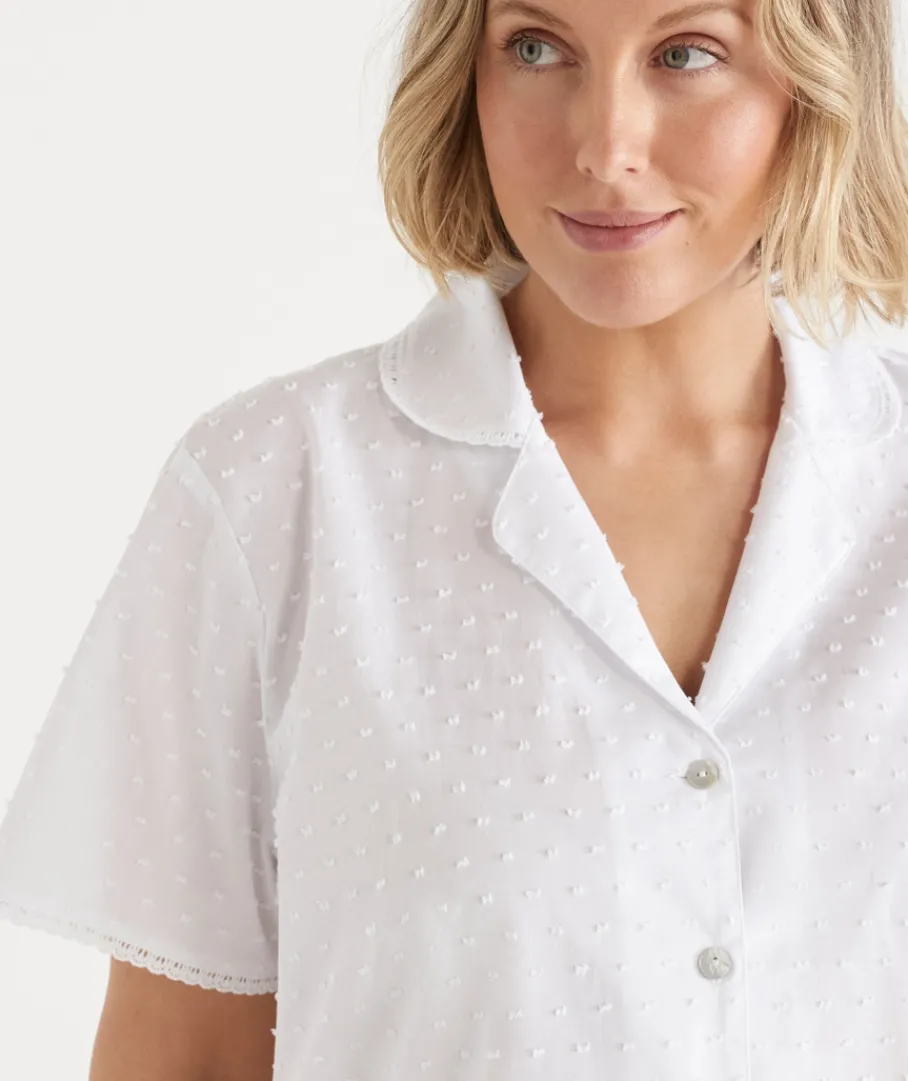 Sussan Pyjama Sets>Flock Spot 3/4 Length Pyjama Set