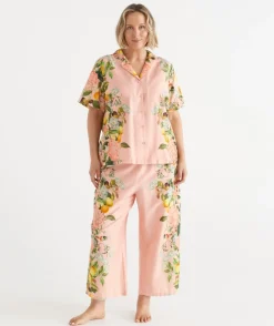Sussan Pyjama Sets>Floral Botanical Orchard Pyjama Set