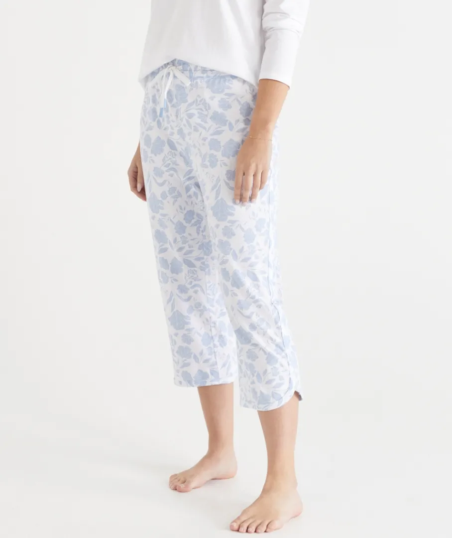 Sussan Pyjama Sets|Pyjama Bottoms>Floral Print 3/4 Pyjama Pant