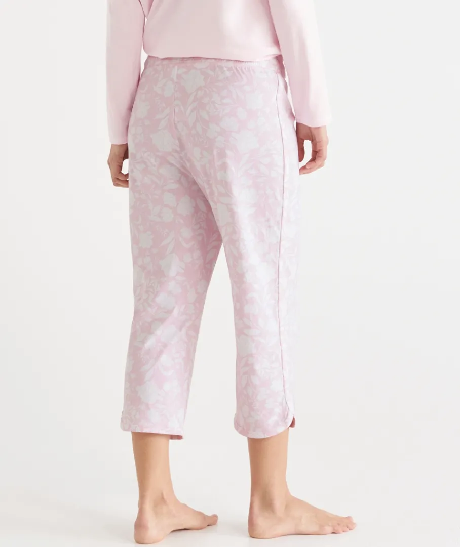 Sussan Pyjama Sets|Pyjama Bottoms>Floral Print 3/4 Pyjama Pant