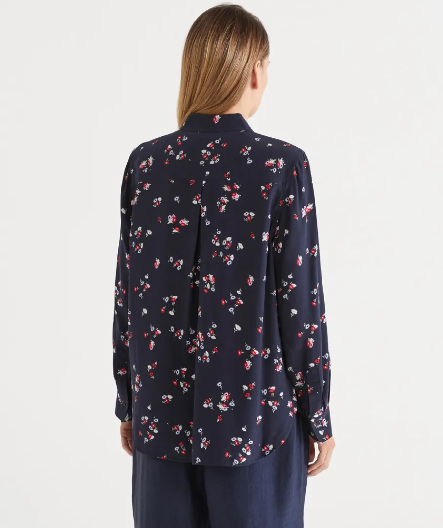 Sussan Tops|Shirts & Blouses>Floral Print Long Sleeve Shirt -