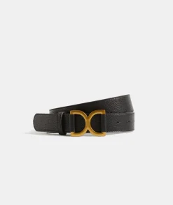 Sussan Belts>Gold Detail Buckle Leather Belt
