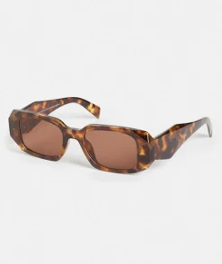 Sussan Sunglasses>Ibiza Black Rectangle Sunglasses