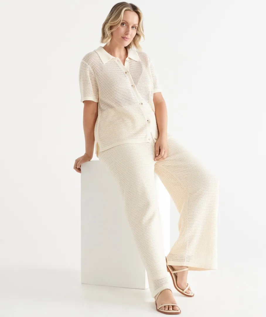 Sussan Pants|Matching Sets>Knit Pointelle Pant