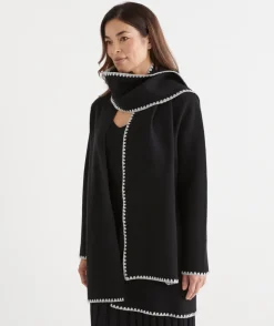 Sussan Jackets & Coats|Knitwear>Knit Scarf Coatigan