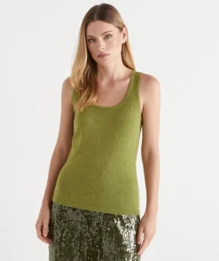 Sussan Tops|Matching Sets>Knit Scoop Tank -