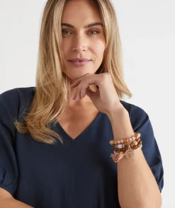 Sussan Jewellery>Layered Beaded Stretch Bracelet Set