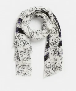 Sussan Knit Accessories|Scarves>Linear Paisley Print Scarf