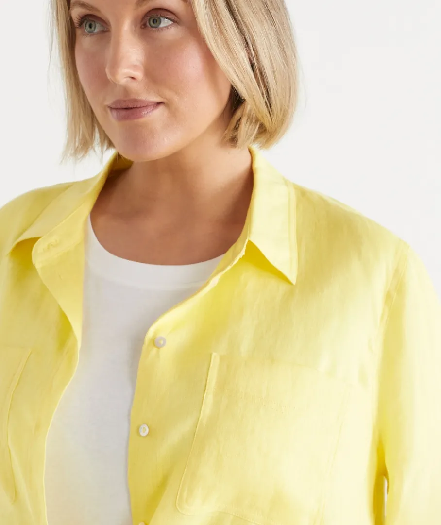 Sussan Tops|Shirts & Blouses>Linen Everyday Shirt