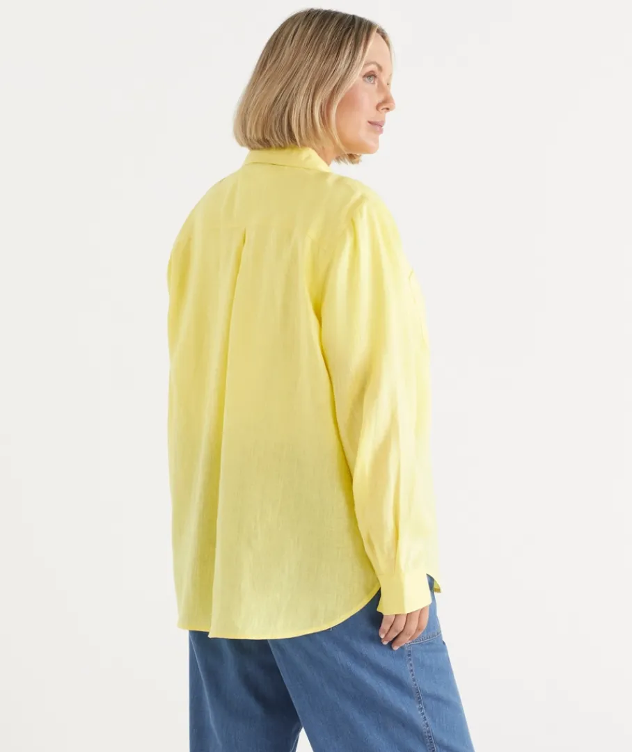 Sussan Tops|Shirts & Blouses>Linen Everyday Shirt