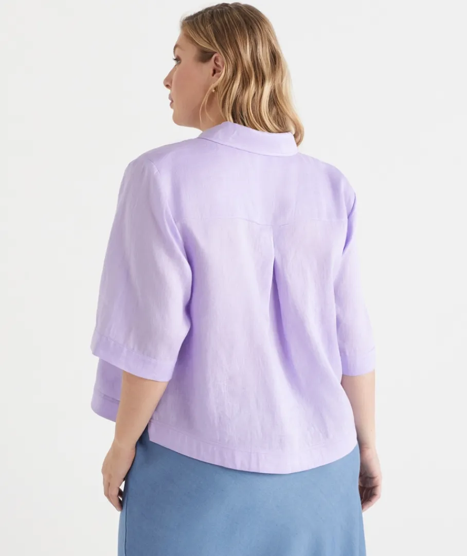 Sussan Tops|Shirts & Blouses>LINEN SS SHIRT