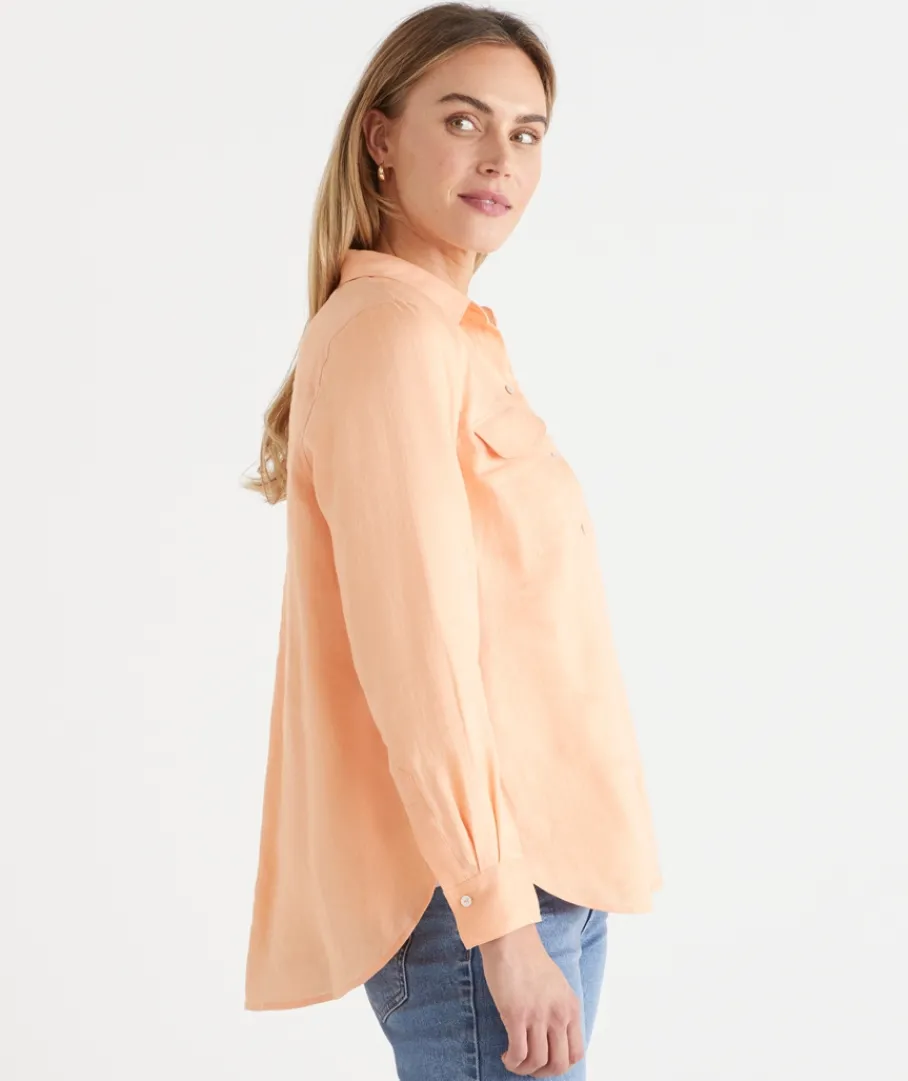 Sussan Tops|Shirts & Blouses>Linen Urban Shirt