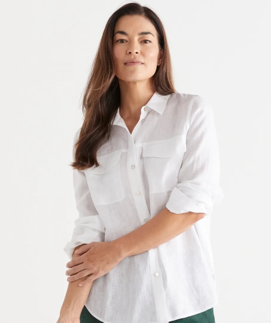 Sussan Tops|Shirts & Blouses>Linen Urban Shirt
