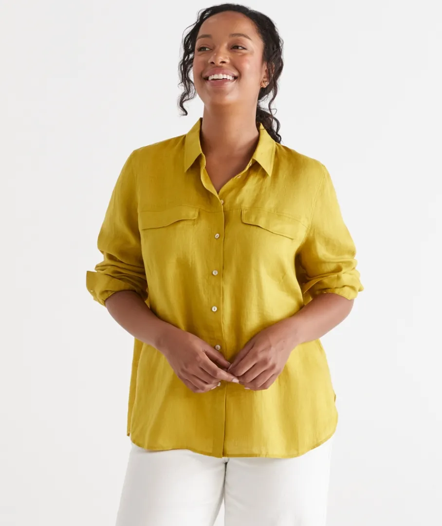 Sussan Tops|Shirts & Blouses>Linen Urban Shirt