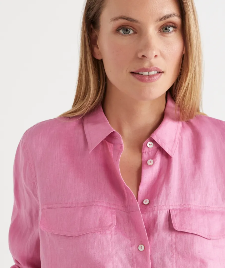Sussan Tops|Shirts & Blouses>Linen Urban Shirt