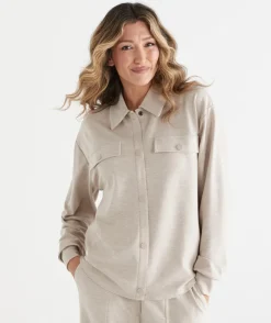Sussan Loungewear|Tops>Lounge Shacket