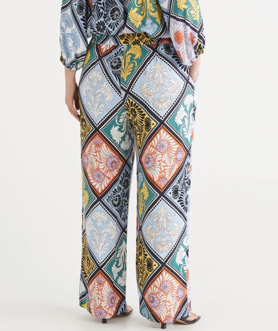 Sussan Pants|Matching Sets>Mosaic Print Wide Leg Pant