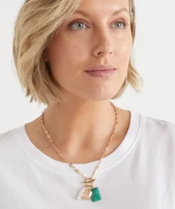 Sussan Jewellery>Multi Stone Chain Necklace