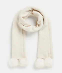 Sussan Knit Accessories|Scarves>Pom Pom Knit Scarf