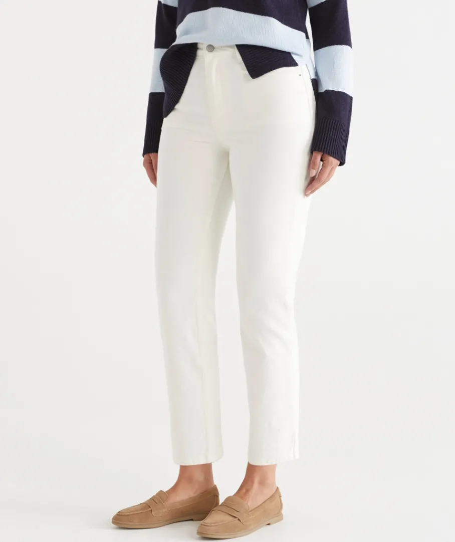 Sussan Pants|Denim>Relaxed Jean - White