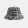 Sussan Hats>Reversible Check Print Bucket Hat