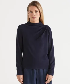 Sussan Tops>Ruched Long Sleeve Top -