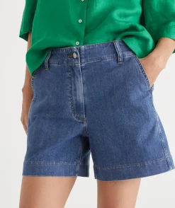 Sussan Shorts|Denim>Slant Pocket Denim Short -