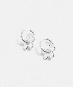 Sussan Jewellery>Sterling Flower Huggie Earring