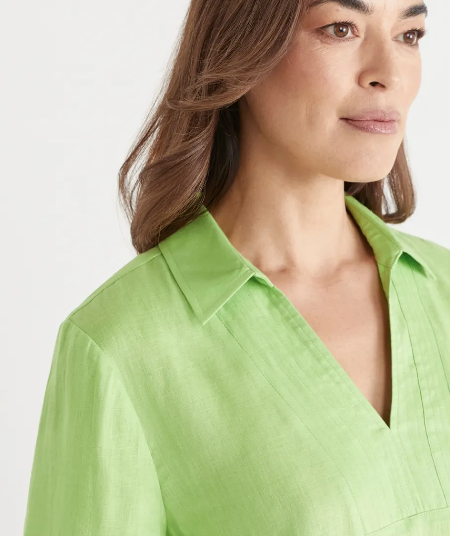 Sussan Tops|Shirts & Blouses>Stitch Detail Short Sleeve Top