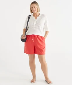 Sussan Shorts>Tie Front Relaxed Short