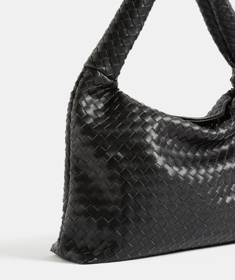 Sussan Bags>Weave Trapeze Shoulder Bag