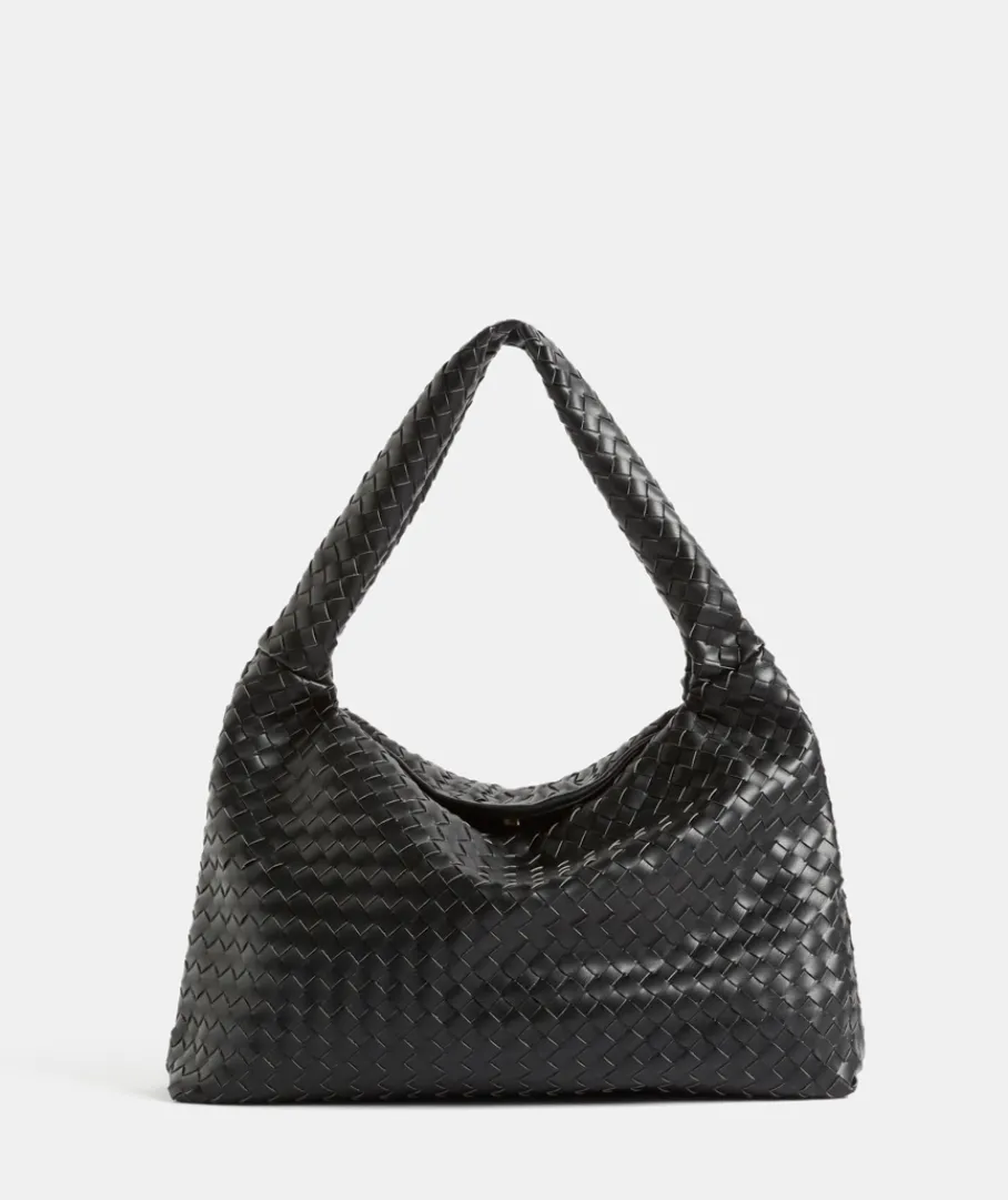 Sussan Bags>Weave Trapeze Shoulder Bag