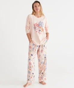 Sussan Pyjama Bottoms>Winter Bloom Floral Pyjama Pant - Pink